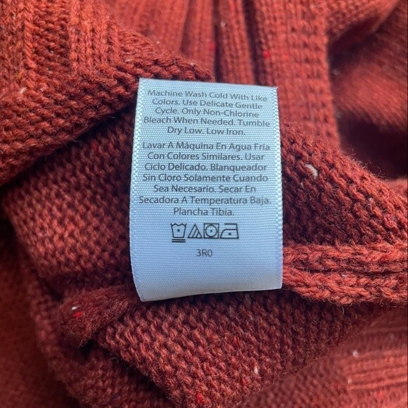 Free Assembly Sweater Roll Neck Rust Fleck Speckled Cozy Pullover Womens Size XS - Picture 6 of 8